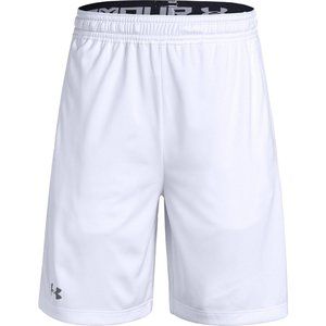 Youth White Under Armour Raid 7" Inseam Shorts with Pockets 1326255